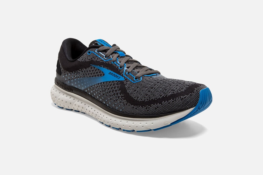 Brooks Israel Glycerin 18 Road Running Shoes Mens - Black/Blue - EXB-164538